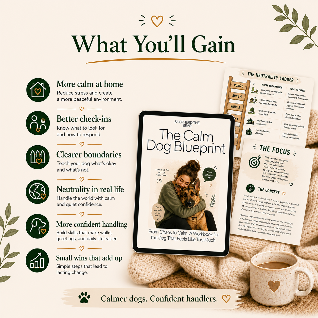 The Calm Dog Blue Print Ebook + Weekly Workbook Bundle